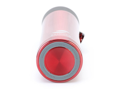 Термокружка Stinger, 0,42 л, сталь/пластик, красный глянцевый, 7,5 х 6,9 х 22,2 см