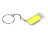 Флешка прямоугольной формы, выдвижной механизм с мини чипом, 64 Гб, желтый/серебристый