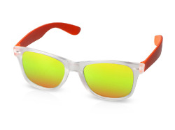 Очки солнцезащитные с зеркальными линзами Partymaker, оранжевый